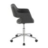 Margarite - Contemporary Task Chair - Chrome / Gray - Image 2