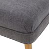 Classic Upholstered Loveseat With Curved Backrest - Gray - Image 6