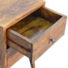 Mini 2 Drawer Nightstand - Chestnut - Image 7