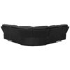 Manual Reclining Sectional Sofa Set L Shaped Symmetrical Motion Sofa Corner Couch Sets With Storage Boxes, 4 Cup Holders And LED Light Strip For Living Room - Black - Image 16