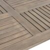 Acacia Wood Dining Table Stylish Outdoor Table - Gray - Image 9