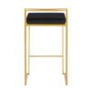 Fuji - Contemporary Counter Stool (Set of 3) - Gold / Black - Image 5