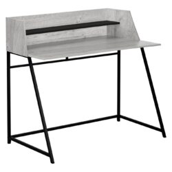 Computer Desk For Home Office, Laptop, Storage Shelves - Gray