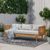 Claremont - 3 Seater Daybed With Water Resistant Cushions - Teak - Image 5