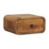 Avora - Mini Wall Mounted 1 Drawer Nightstand - Beige - Image 3