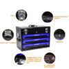 20'' Portable 3 Drawer Steel Toolbox, 4 Layers Of Tools With Metal Latches, With Top Storage Tray And Carrying Handle, Multi Function Tool Storage For Garage, Home, Or Workbench - Black / Blue - Image 8