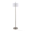 Casper - Contemporary Floor Lamp - Nickel / Off White - Image 5