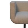 Boucle Swivel Chair - Cream - Image 6