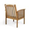 Casa - Acacia Club Chair Coastal Classic Outdoor Seating - Brown - Image 7