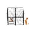 8 Panels Heavy Duty Metal Playpen With Door, Dog Fence Pet Exercise Pen For Outdoor, Indoor - Black - Image 8