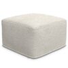 Chantal - Square Pouf - Ivory - Image 2