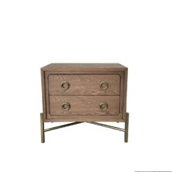 2 Drawer Nightstand With USB - Latte
