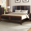 Branson - King Size Panel Bed, Two Tone - Brown - Image 5