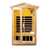 2 Person Far Infrared Old Fir Outdoor Sauna Room - Natural - Image 3