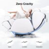 Bosscare - 3D Shiatsu Recline Massage Zero Gravity Full Body Chair With Waist Heating - White / Gray - Image 3