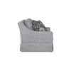 Loveseat With Skirt And Reversable Cushions And 2 Pillows - Light Gray - Image 4