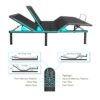 King Size Flex Head Quick Assembly Adjustable Bed Frame With Voice Activated Controls - Black - Image 4