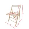 Folding Chair, Foldable Style (Set of 2) - Natural - Image 3