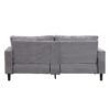 Modern Upholstered 2 Piece Sofa Set With 3 Seater And 2 Seater For Living Room - Light Gray - Image 8