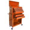High Capacity Rolling Tool Chest With Wheels And Drawers, 8 Drawer Tool Storage Cabinet - Orange - Image 9