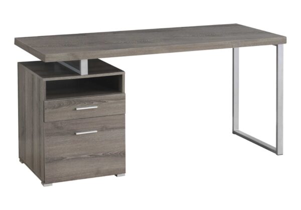 Computer Desk For Home Office, Laptop, Left, Right Set Up, Storage Drawers - Taupe