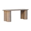 Twin Plank Marble Bench - Marble - Image 8