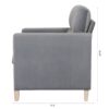 1 Seater Sofa - Gray - Image 6
