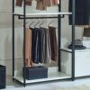 Fiona - Freestanding Walk In Closet System With Metal Frame Melamine - White - Image 5