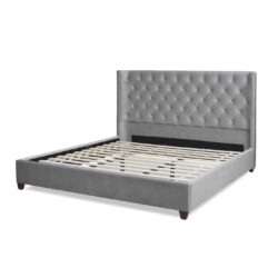 Manhattan - Shelter King Platform Bed Frame - Opal Gray