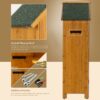 Outdoor Storage Cabinet Tool Shed Wooden Garden Shed - Natural - Image 6