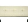 Bench, Rectangular, Hallway, Upholstered, Transitional - Cream - Image 5