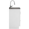 Reed - Deluxe Laundry Cabinet With Pull-Out Faucet And Stainless Steel Sink - White - Image 3