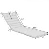 2 Piece Outdoor Chaise Lounge Chair Cushion Replacement Set - Navy Blue - Image 4