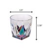 Leading Ware Rainbow Diamond Acrylic Glasses Drinking (Set of 4) Dof 9Oz Bpa Free Plastic Cocktail Glasses - Clear - Image 2