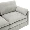 Cozy Upholstered Loveseat Sofa Oversized Comfy Comfy Cloud Sofa Double Cushion Loveseat Sofa Plush Cushion Sofa Couch For Living Room - Light Gray - Image 20