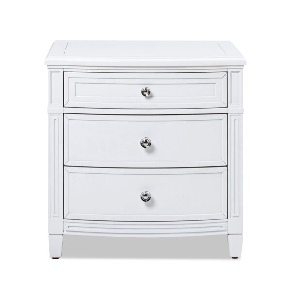 Dauphin - 3 Drawer Accent End Table - Gray Cashmere
