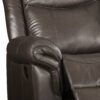 Lydia - Leather Aire Motion Loveseat With USB Console - Brown - Image 5