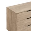 Nordica - 6 Drawer Master Dresser With Interlock Drawer Feature Drawer Slide And Interlock Pre-Assembly, Wide Dressers For Bedroom 6 Deep Drawers For Closet Organizer - Natural Oak - Image 7