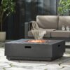 Wellington - Stylish Square Fire Pit Iron For Outdoor Warmth - Brown / Gold - Image 6