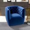 Delaney - Swivel Chair - Dark Blue - Image 9