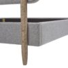 Diego - King Low Upholstered Platform Bed - Light Gray - Image 8