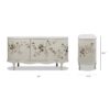 Florence - Hand Painted Lacquered Credenza - Taupe Gray - Image 10