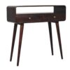Curved Console Table - Walnut - Image 2