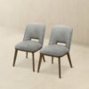 Blake - Dining Chair (Set of 2) - Brown / Light Gray - Image 3