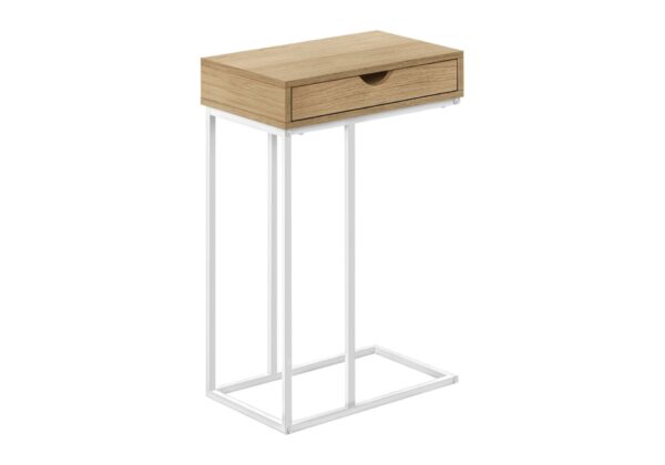 Accent Table, C - Shaped Contemporary & Modern - Natural