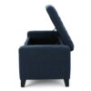 Guernsey - Ottoman Fabric Storage With Tufted Top - Navy Blue - Image 12