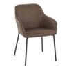 Daniella - Contemporary Dining Chair (Set of 2) - Black / Espresso - Image 2