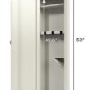 Wall Gun Safe, Gun Safes For Home, Gun Safes & Cabinets, Wall Safes Between The Studs, Quick Access Rifle Safe With Removable Shelf And Digital Keypad - White - Image 2