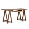 Sawhorse - Desk - Medium Saddle Brown - Image 2