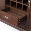 Draper - Mid Century Sideboard Buffet And Wine Rack - Medium Auburn Brown - Image 2